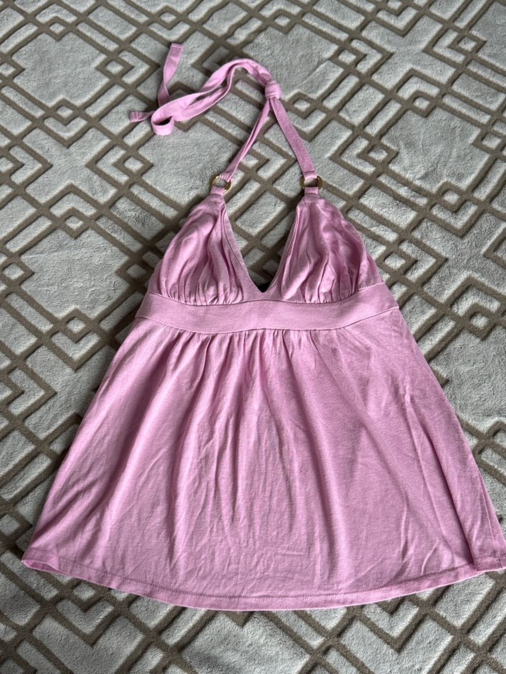 Moda International Pink Halter Tank Top